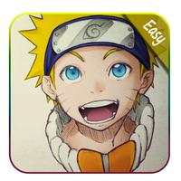 How to draw Naruto Easy Affiche