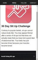 30 Day Sit Up Challenge poster