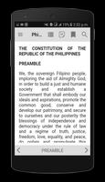 Philippines Constitution capture d'écran 1