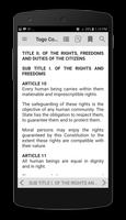 Togo Constitution screenshot 1