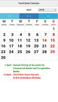 Tamil Nadu Calendar Cartaz