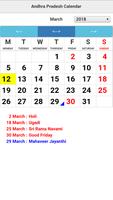 Andhra Pradesh Calendar Plakat