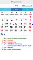 Manipur Calendar captura de pantalla 1