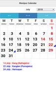Manipur Calendar captura de pantalla 3