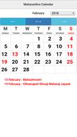 Maharasthra Calendar Plakat