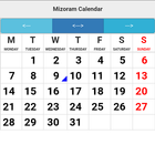 Mizoram Calendar icône