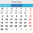 ikon Sveriges kalender