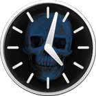 Skull Clock Widget simgesi