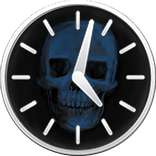 Skull Clock Widget
