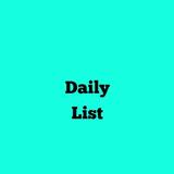 Daily List:List Day Activity Zeichen