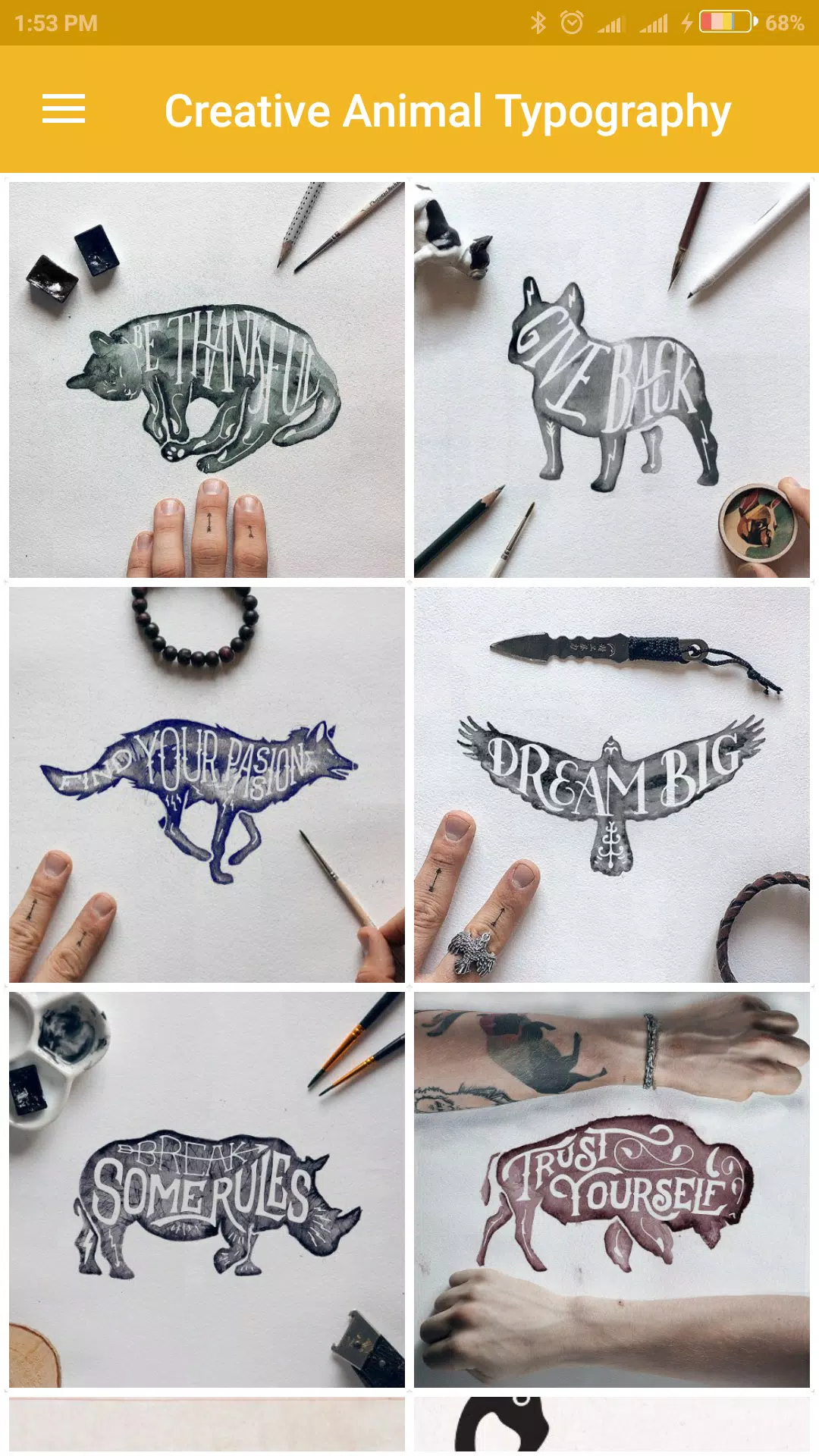 Creative Animal Typography APK pour Android Télécharger Creative Animal Typography APK pour Android Télécharger