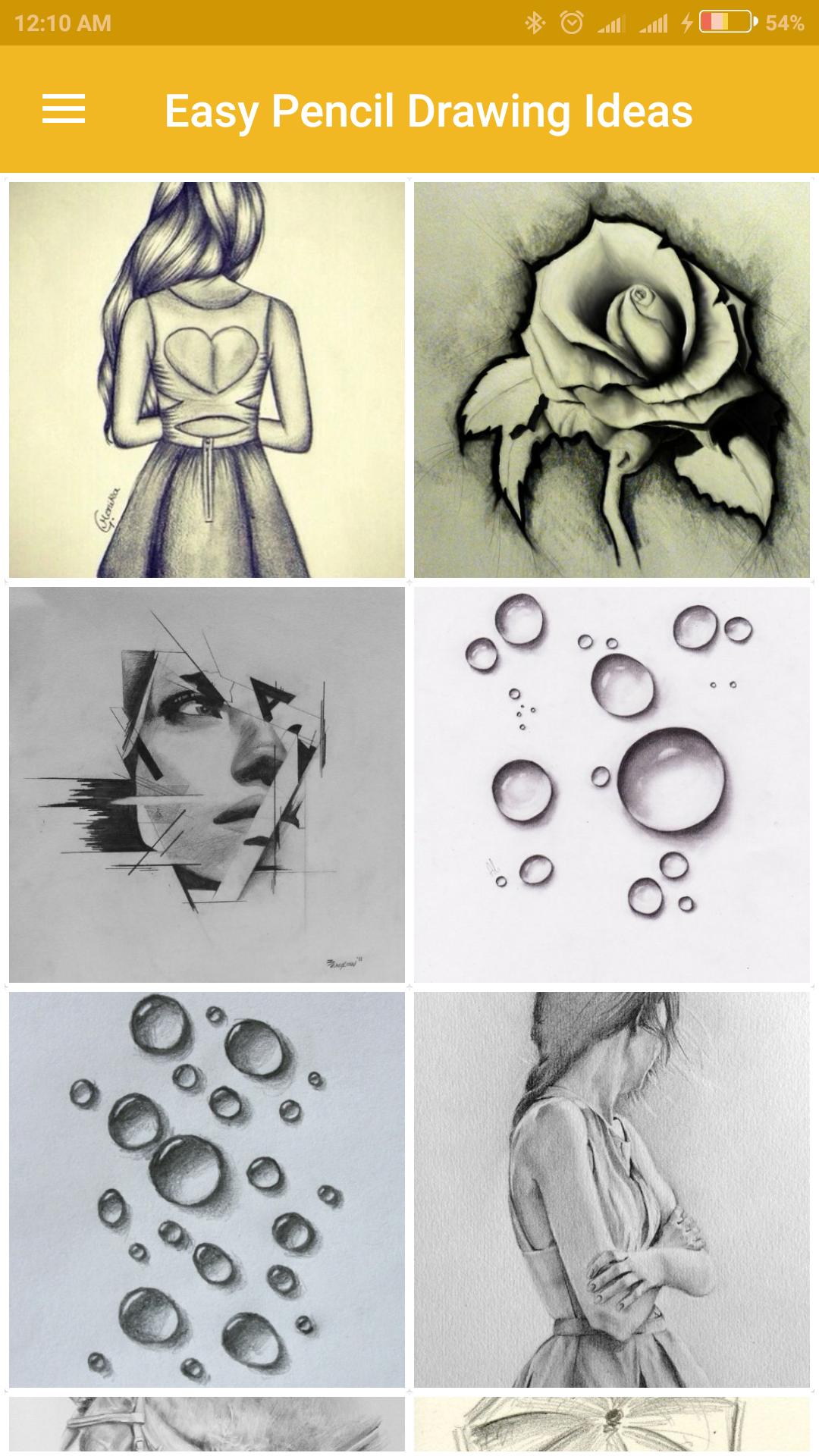 Pencil Drawing Simple Images