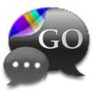 GO SMS Gunmetal Cobalt Theme