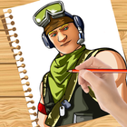 How to Draw: Fortnite biểu tượng