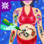 Pregnant Mommy Tattoo Surgery Sim 2018 icon