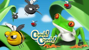 Crunch!Crunch! Frog Affiche