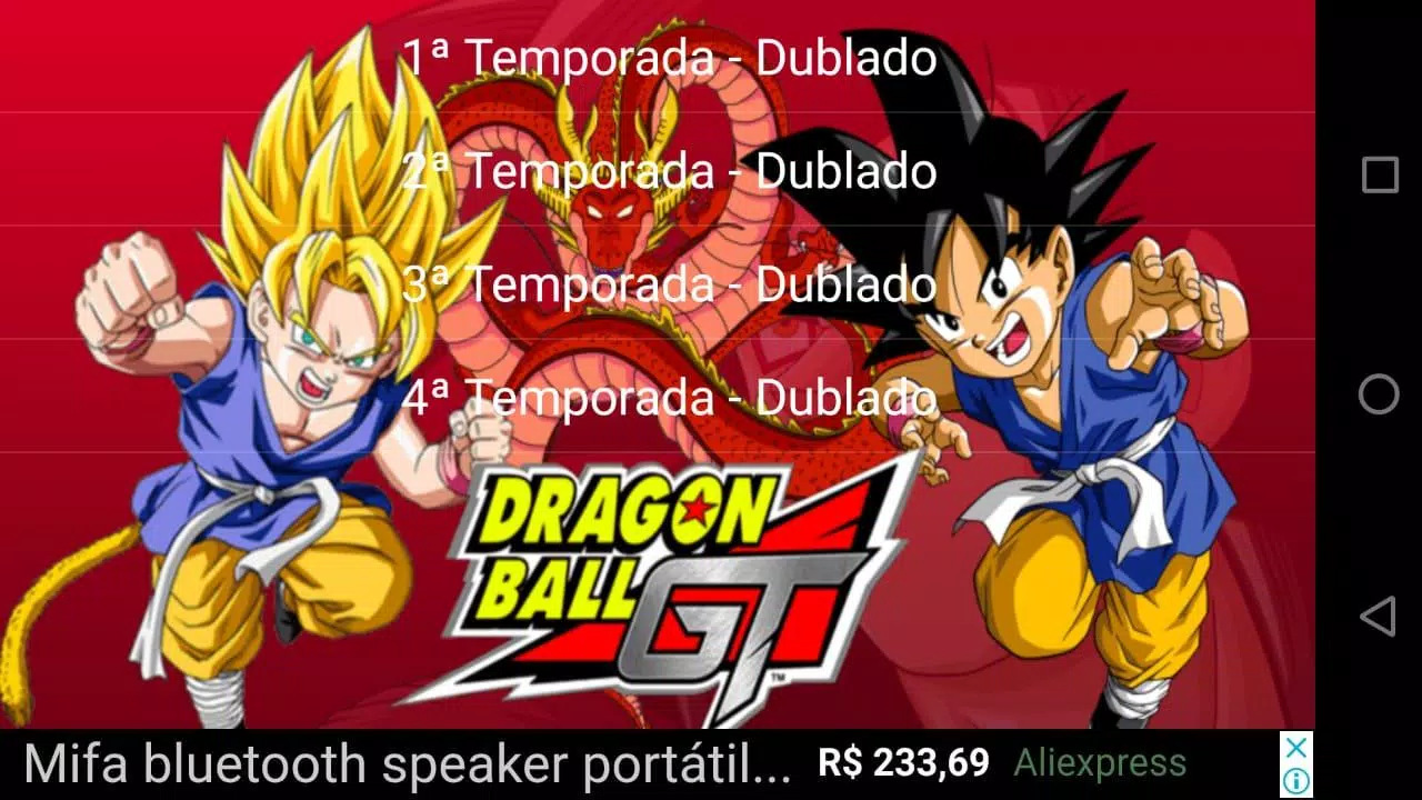 Assistir Dragon Ball Clássico,Z,GT,Kai,Super APK for Android Download