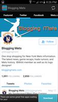 برنامه‌نما Blogging Mets (Mets News Hub) عکس از صفحه