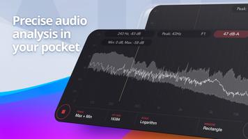 Audio Spectrum Analyzer & Sound Frequency Meter Affiche