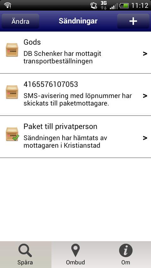 schenker spåra paket