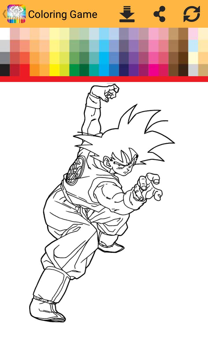 Download Coloring Book Dragon Z Super Saiyan For Android Apk Download