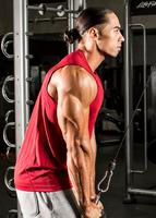 Triceps workout for men at home for gym পোস্টার