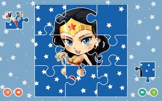 Superheroes Wonder Jigsaw Puzzle game for Kids plakat