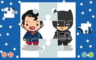 Superheroes Wonder Jigsaw Puzzle game for Kids تصوير الشاشة 1