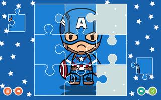 Superheroes Wonder Jigsaw Puzzle game for Kids تصوير الشاشة 2