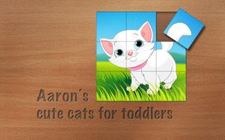 Aaron's cute cats for toddlers poster