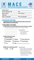 MACE Concussion Evaluation الملصق