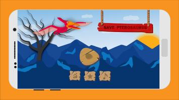 Save Pterosaur - Flying Dinosaur Game Affiche