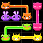 Animal Link Flows Heroes - Link the Pet Flows line icon