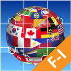 🌍 Jigsaw Puzzle : for learning National Flags F-I ikona