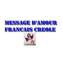 Message d'amour Francais Creole Affiche