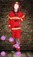 Firefighter Photo Frame পোস্টার