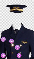 Pilot Uniform Photo Frames اسکرین شاٹ 1