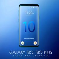 Theme For Galaxy S10|s10 Plus الملصق