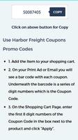 Discount Coupons for Harbor Freight स्क्रीनशॉट 2