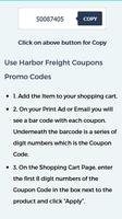 Discount Coupons for Harbor Freight اسکرین شاٹ 2