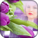 Purple Tulips Photo Frames aplikacja