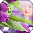 Purple Tulips Photo Frames ไอคอน