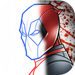 how to draw deadpool