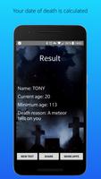 DEATH Calculator free screenshot 1