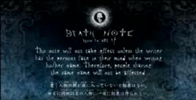 Guide Death note تصوير الشاشة 2