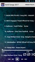 Tamil Songs 2017 / hindi music capture d'écran 1