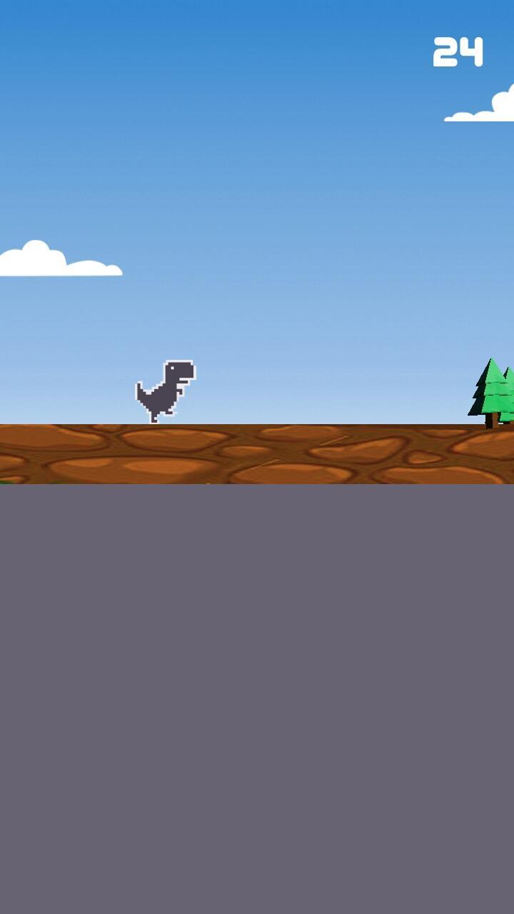 Игра прыгающий динозаврик играть