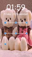 Teddy Bear Pattern Screen Lock screenshot 1