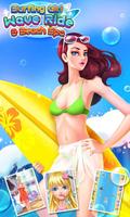 Surfing Girl & Beach Spa ポスター