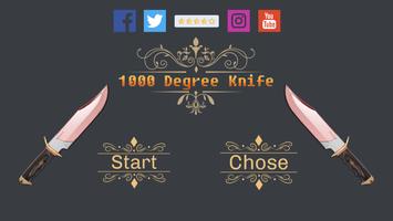 1000 degree knife glowing-poster
